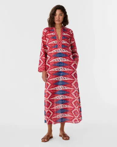 Emporio Sirenuse Jenna Caftan in Kites Print | Thumbnail 2 Emporio Sirenuse Jenna Caftan in Kites Print | Thumbnail 2