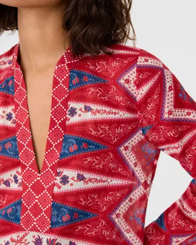 Emporio Sirenuse Jenna Caftan in Kites Print | Thumbnail 3 Emporio Sirenuse Jenna Caftan in Kites Print | Thumbnail 3