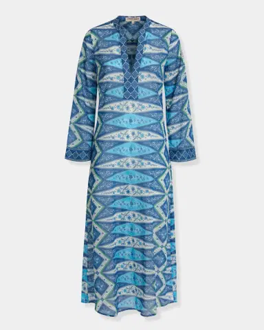Emporio Sirenuse Jenna Caftan in Kites Print | Thumbnail 6 Emporio Sirenuse Jenna Caftan in Kites Print | Thumbnail 6