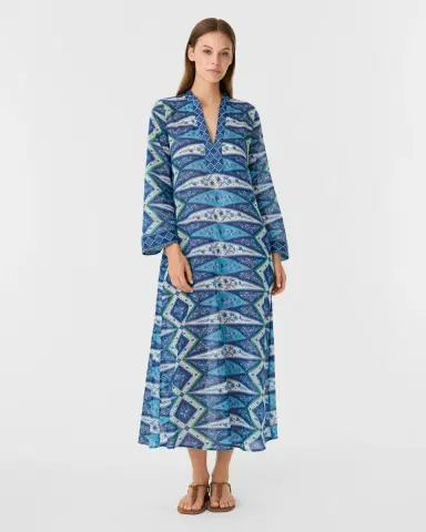 Emporio Sirenuse Jenna Caftan in Kites Print | Thumbnail 7 Emporio Sirenuse Jenna Caftan in Kites Print | Thumbnail 7