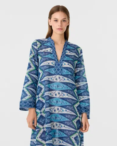 Emporio Sirenuse Jenna Caftan in Kites Print | Thumbnail 9 Emporio Sirenuse Jenna Caftan in Kites Print | Thumbnail 9