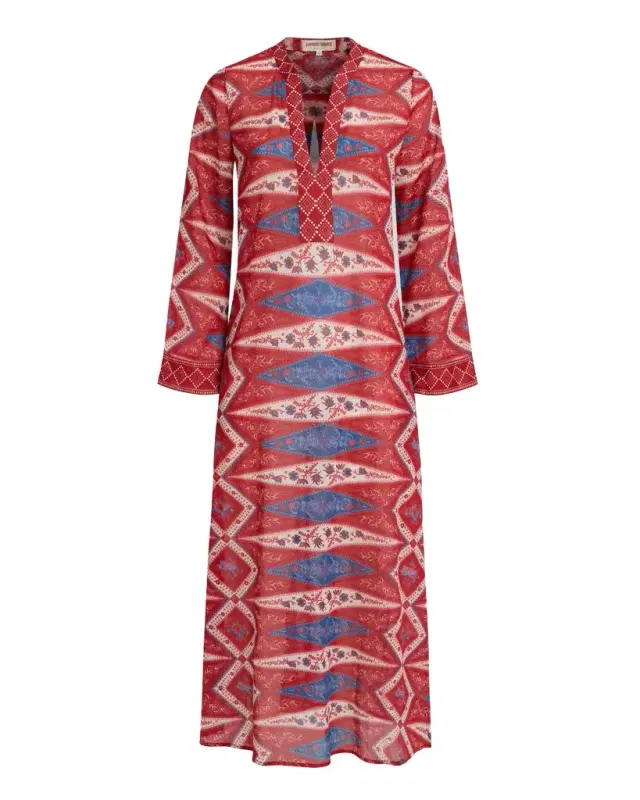 Jenna Caftan in Kites Print
