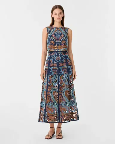 Emporio Sirenuse Rita Skirt in Brisé Cutwork | Thumbnail 2