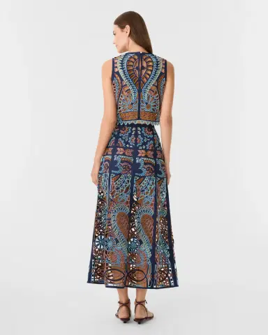 Emporio Sirenuse Rita Skirt in Brisé Cutwork | Thumbnail 5