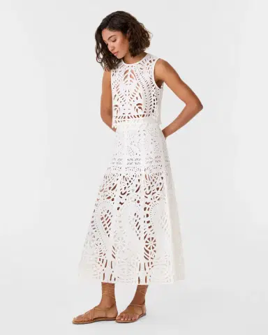 Emporio Sirenuse Rita Skirt in Brisé Cutwork | Thumbnail 7