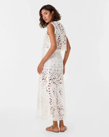 Emporio Sirenuse Rita Skirt in Brisé Cutwork | Thumbnail 3