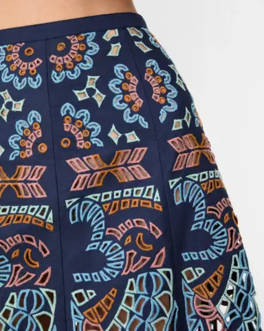 Emporio Sirenuse Rita Skirt in Brisé Cutwork | Thumbnail 15