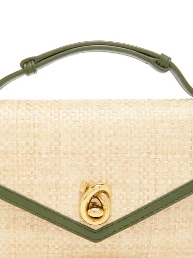 Bottega Veneta Women's Raffia Clutch - Natural Shade | Thumbnail 4 Bottega Veneta Women's Raffia Clutch - Natural Shade | Thumbnail 4