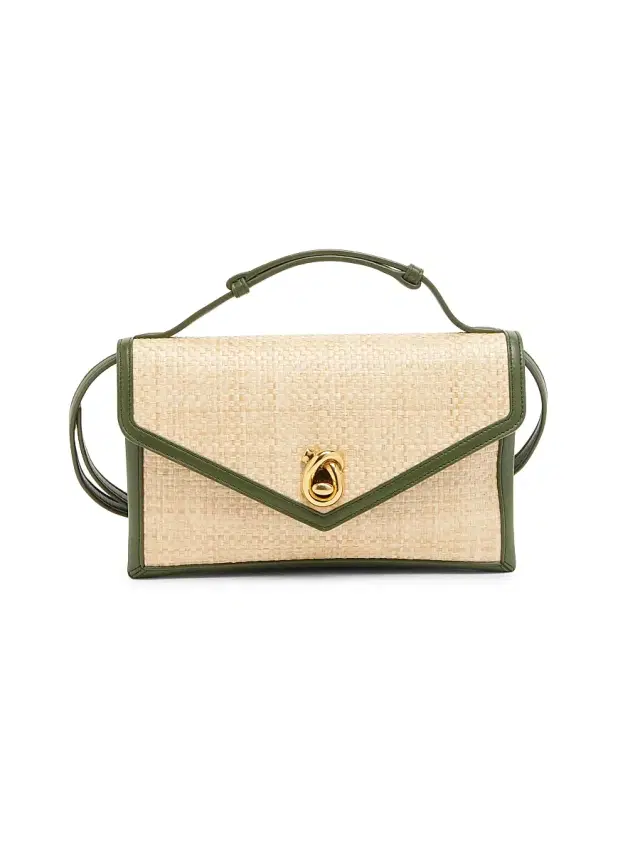 Bottega Veneta Women's Raffia Clutch - Natural Shade