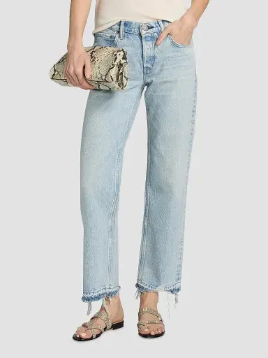 Moussy Vintage Women's Barrington Low-Rise Straight-Fit Jeans - Light Blue - Size 31 | Thumbnail 3