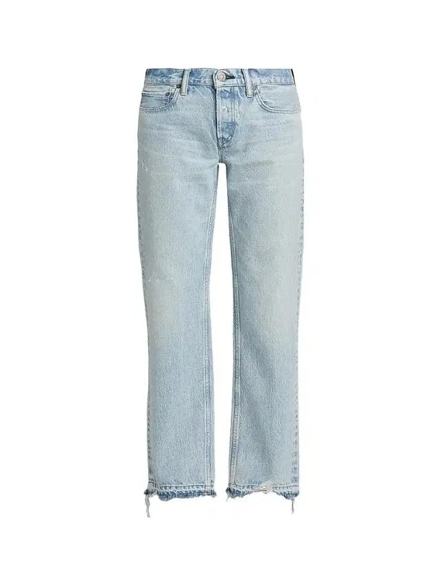 Moussy Vintage Women's Barrington Low-Rise Straight-Fit Jeans - Light Blue