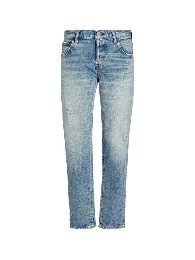 Moussy Vintage Women's Hackney Tapered Mid-Rise Jeans - Light Blue