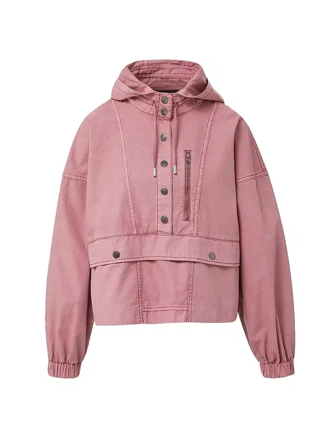 Women's Cunningham Button-Front Cotton Pullover Jacket