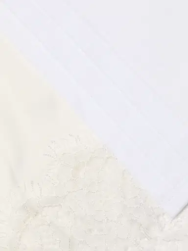 3.1 Phillip Lim Women's Satin & Lace Mixed-Media T-Shirt - White - Size Large | Thumbnail 7