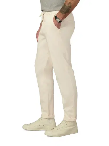 Joe's Jeans Men's The Laird Stretch Cotton Drawstring Pants - Sea Salt - Size XXL | Thumbnail 4 Joe's Jeans Men's The Laird Stretch Cotton Drawstring Pants - Sea Salt - Size XXL | Thumbnail 4