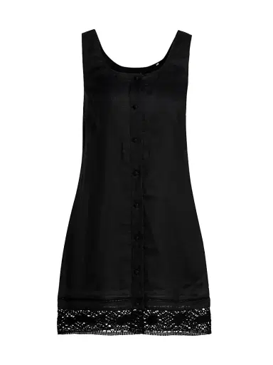 Frame Women's The Heirloom Lace-Trim Minidress | Thumbnail 1