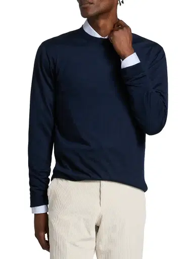 Saks Fifth Avenue Men's COLLECTION Merino Wool-Cashmere Sweater | Thumbnail 3 Saks Fifth Avenue Men's COLLECTION Merino Wool-Cashmere Sweater | Thumbnail 3