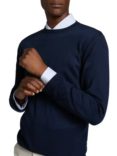 Saks Fifth Avenue Men's COLLECTION Merino Wool-Cashmere Sweater | Thumbnail 6 Saks Fifth Avenue Men's COLLECTION Merino Wool-Cashmere Sweater | Thumbnail 6