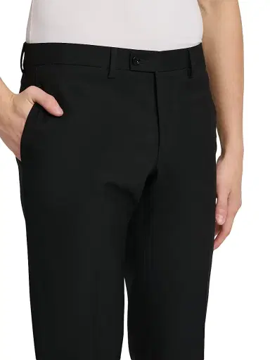 Kiton Men's Stretch-Cotton Slim-Fit Trousers - Black - Size 42 | Thumbnail 4