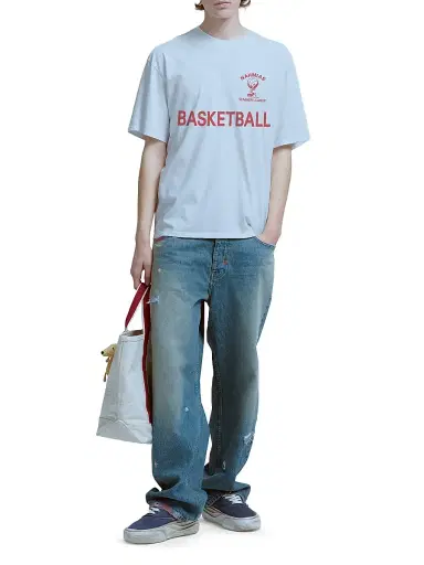 Nahmias Men's Youth Cotton T-Shirt - Optic White | Thumbnail 2