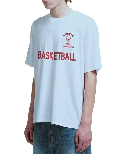 Nahmias Men's Youth Cotton T-Shirt - Optic White | Thumbnail 3