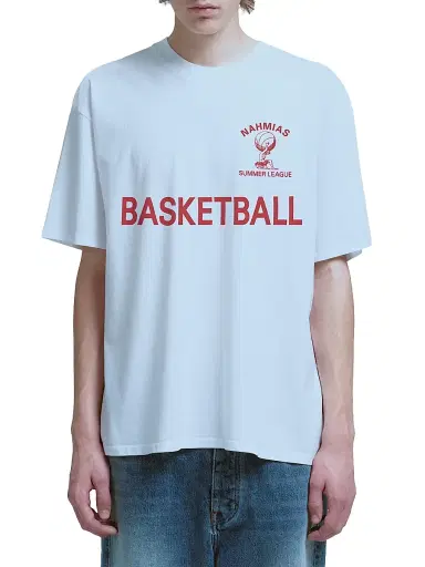 Nahmias Men's Youth Cotton T-Shirt - Optic White | Thumbnail 1