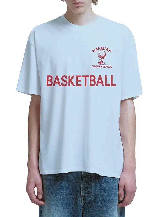 Nahmias Men's Youth Cotton T-Shirt - Optic White