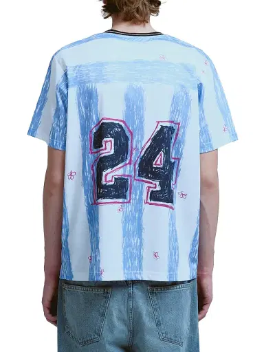 Nahmias Men's Scribble Soccer Jersey - Blue Iris | Thumbnail 3