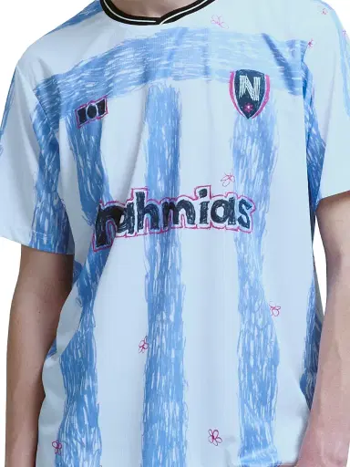 Nahmias Men's Scribble Soccer Jersey - Blue Iris | Thumbnail 4