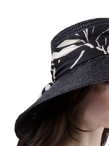 Eugenia Kim Women's Mirabel Wide-Brim Straw Sun Hat - Black | Thumbnail 4 Eugenia Kim Women's Mirabel Wide-Brim Straw Sun Hat - Black | Thumbnail 4