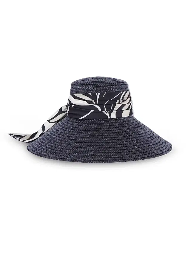Eugenia Kim Women's Mirabel Wide-Brim Straw Sun Hat - Black