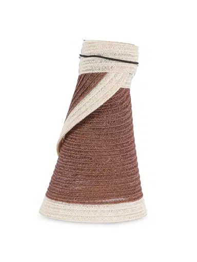 Eugenia Kim Women's Trixie Colorblocked Hemp-Blend Visor - Natural Chocolate | Thumbnail 8