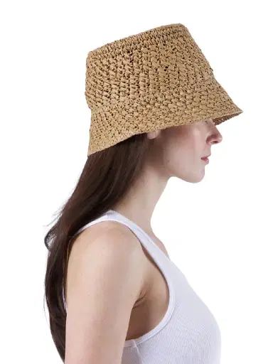 Eugenia Kim Women's Jonah Crocheted Bucket Hat - Camel | Thumbnail 4 Eugenia Kim Women's Jonah Crocheted Bucket Hat - Camel | Thumbnail 4