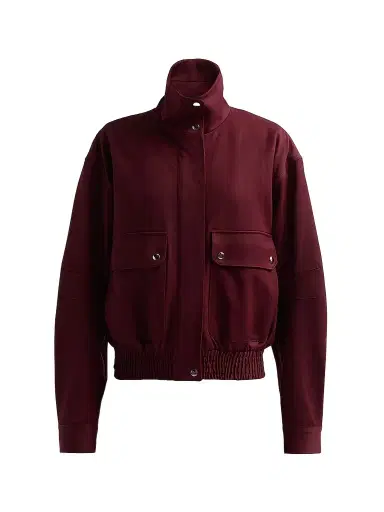 Proenza Schouler Women's Aviva Wool-Blend Jacket - Oxblood - Size Large | Thumbnail 1