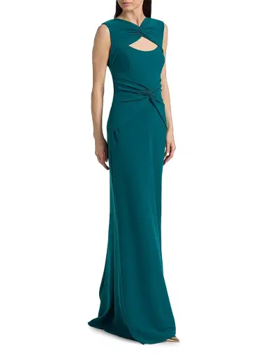 Amsale Women's Twisted Cut-Out Gown | Thumbnail 2