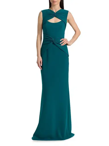 Amsale Women's Twisted Cut-Out Gown | Thumbnail 3