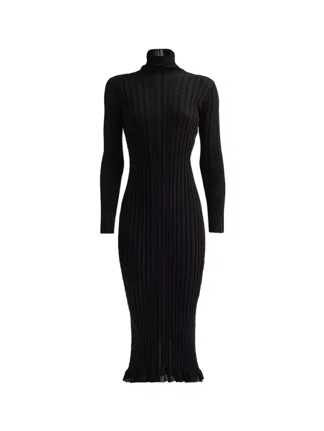 Proenza Schouler Women's Monet Rib-Knit Stretch-Cotton Midi-Dress - Black