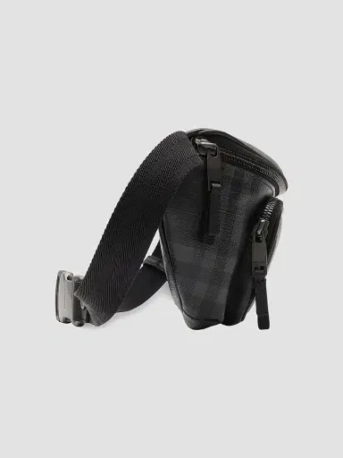 Burberry Men's ML Iron Check Belt Bag - Iron | Thumbnail 2