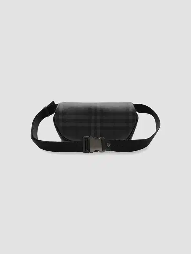 Burberry Men's ML Iron Check Belt Bag - Iron | Thumbnail 3