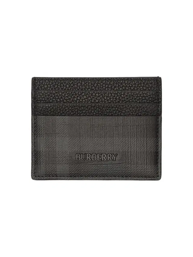 Burberry Men's City Check Card Case - Iron