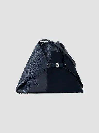 Akris Women's Ai Medium Leather Tote Bag - Denim | Thumbnail 2