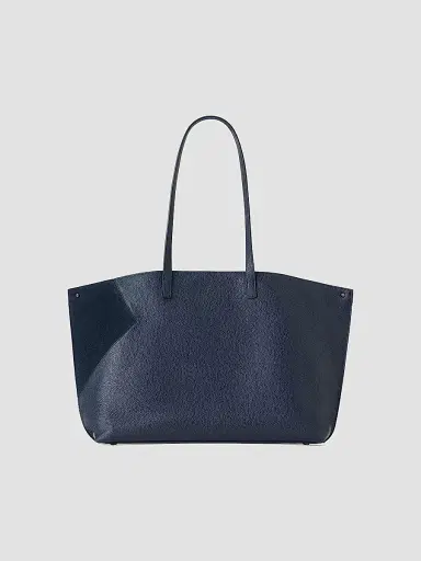 Akris Women's Ai Medium Leather Tote Bag - Denim | Thumbnail 3