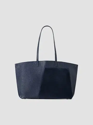 Akris Women's Ai Medium Leather Tote Bag - Denim | Thumbnail 4