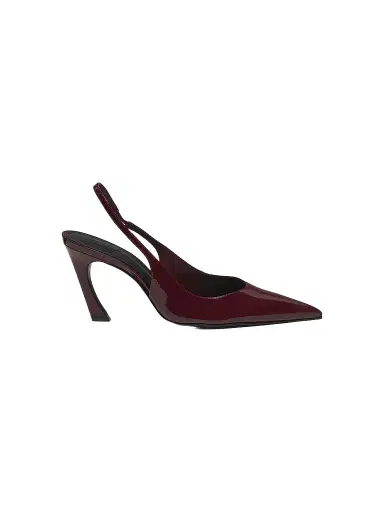 Schutz Women's Lexi 90MM Patent Leather Slingback Pumps - Vino | Thumbnail 1