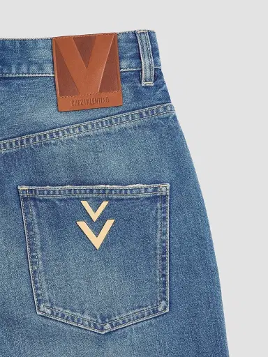 Valentino Garavani Women's Denim Pants - Denim - Size 24 | Thumbnail 6 Valentino Garavani Women's Denim Pants - Denim - Size 24 | Thumbnail 6