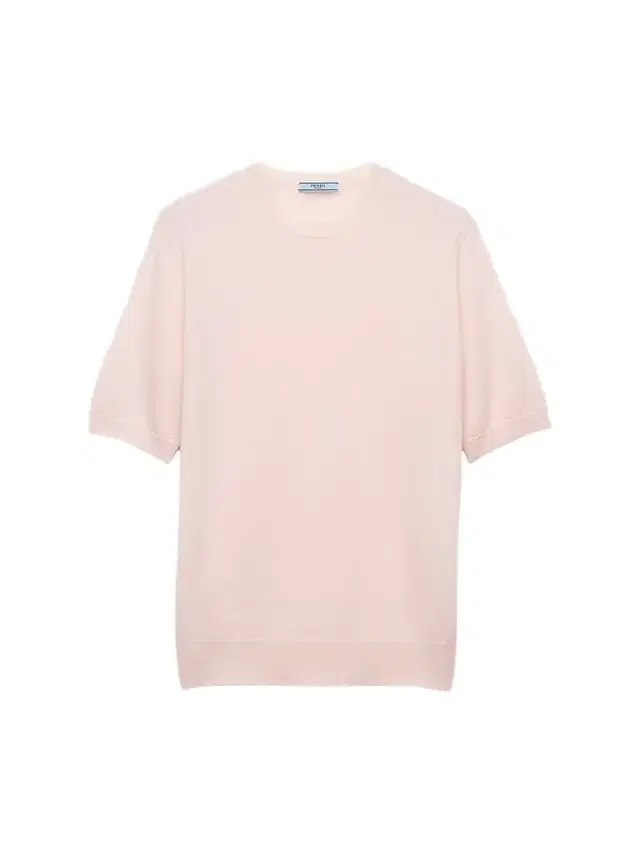 Prada Women's Short-Sleeved Cashmere T-Shirt - Pink