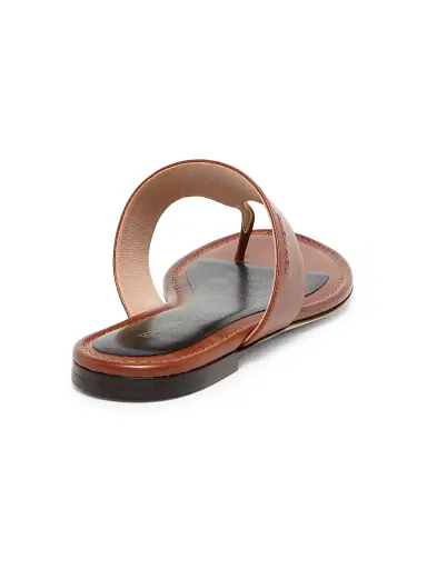 Tom Ford Women's Leather Thong Sandals - Hazelnut - Size 11 | Thumbnail 3