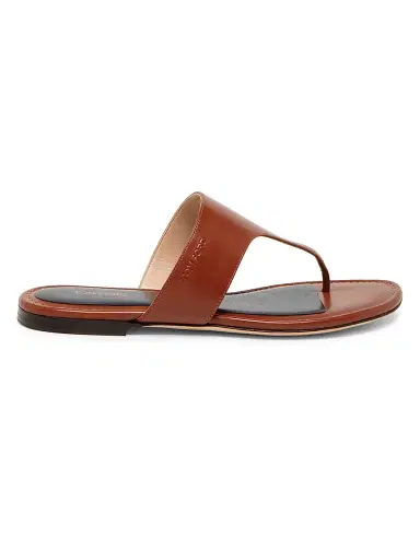 Tom Ford Women's Leather Thong Sandals - Hazelnut - Size 11 | Thumbnail 1