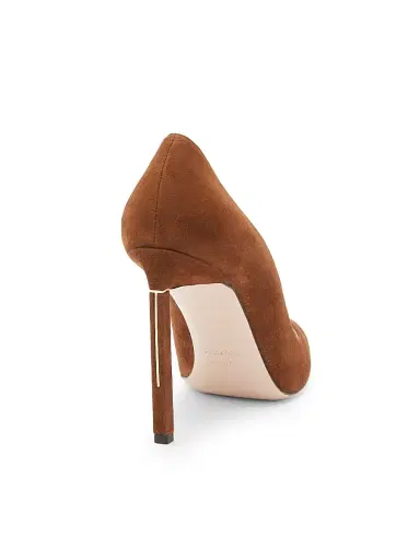 Tom Ford Women's 85MM Suede Stiletto-Heel Pumps - Dark Whisky - Size 10.5 | Thumbnail 3 Tom Ford Women's 85MM Suede Stiletto-Heel Pumps - Dark Whisky - Size 10.5 | Thumbnail 3