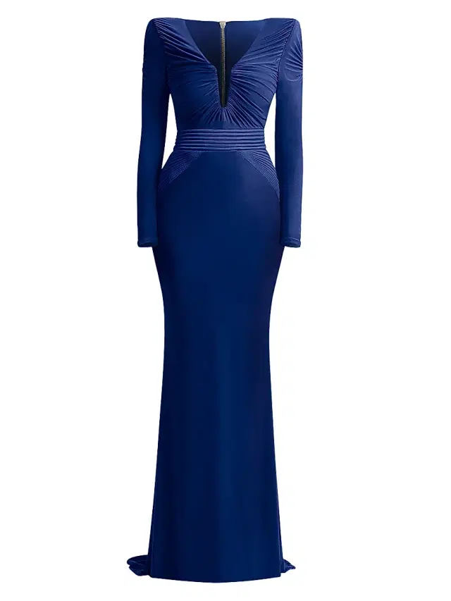 Women's The Bloom Gathered Jersey Gown - Midnight